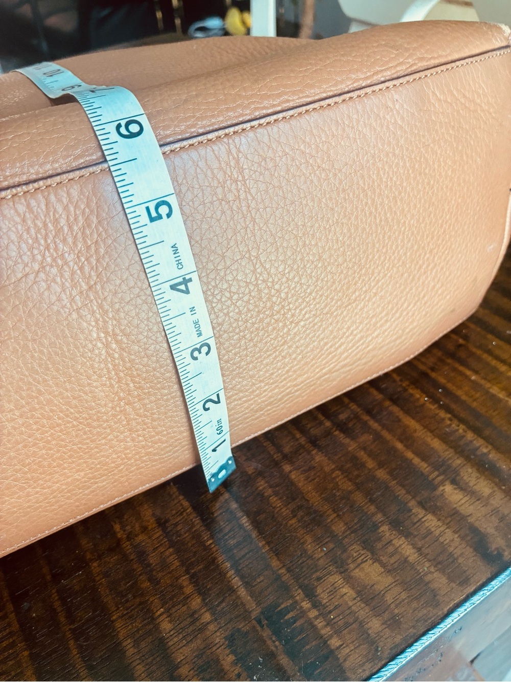 TORY BURCH Large Cognac Brown Leather Tote Bag - Picture 4 of 10